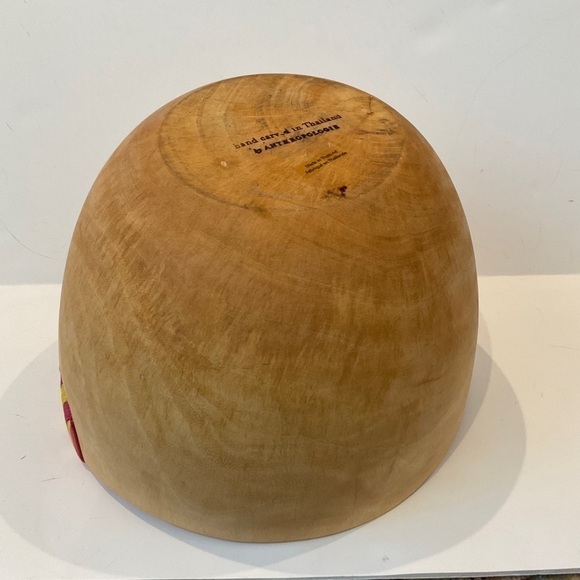 Anthropologie Amai Serving Wooden Bowl - Picture 4 of 9